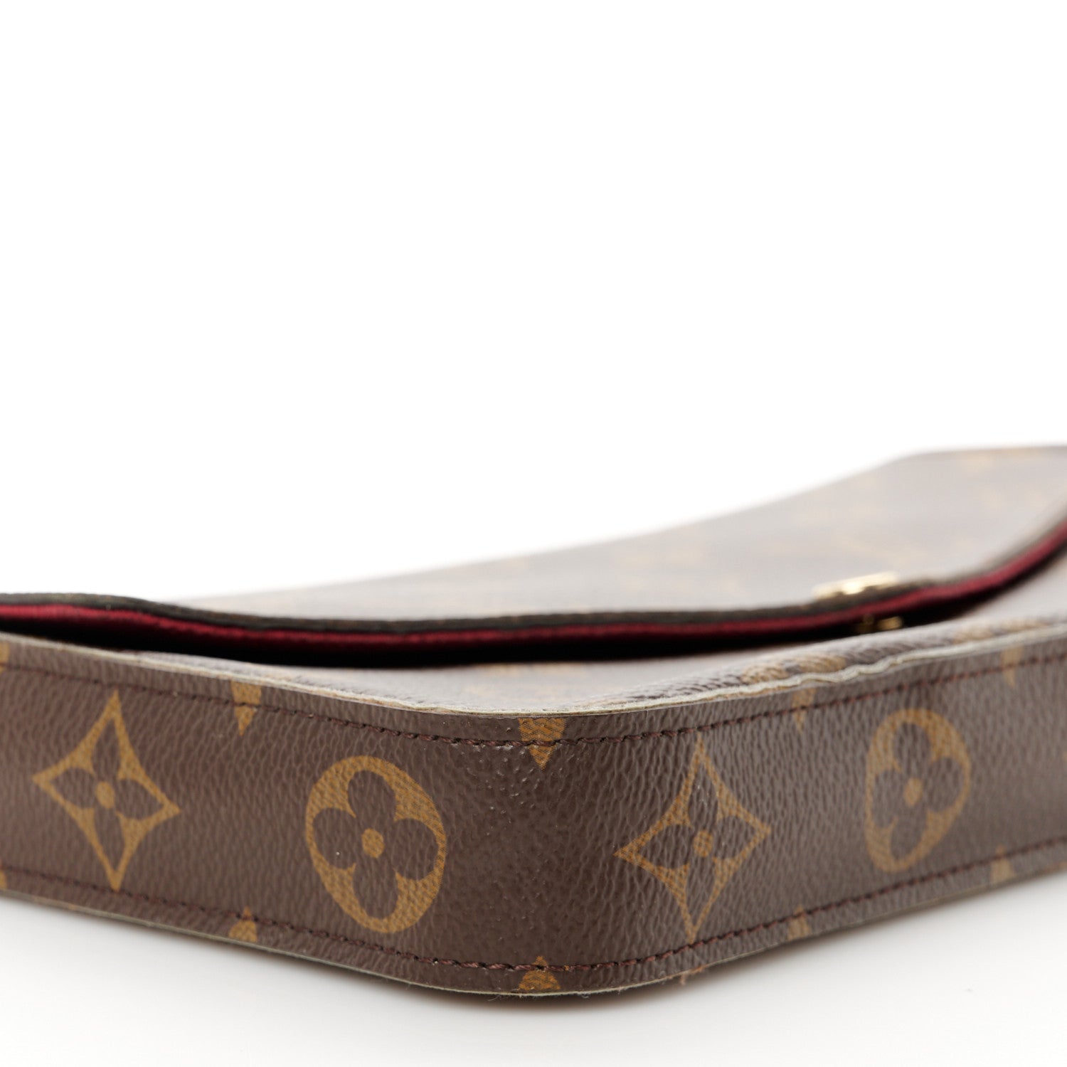 Louis Vuitton Monogram Pochette Felicie Chain Wallet Fuchsia 14 of 19