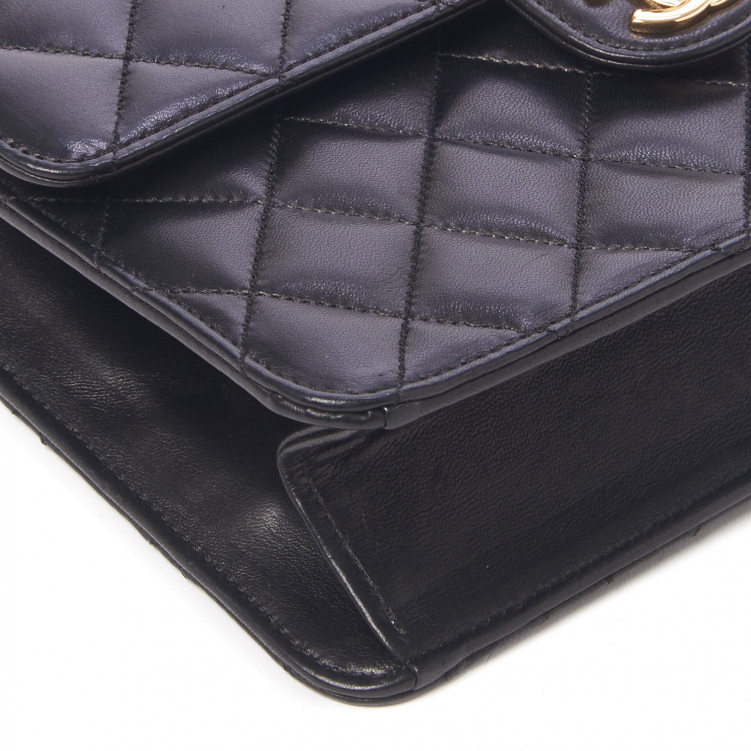 Chanel Lambskin Quilted Small Single Flap Black 6 of 10