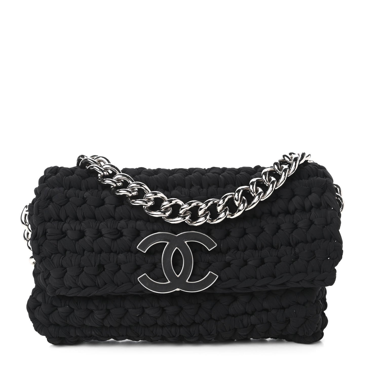 Crochet Fancy Single Flap Black