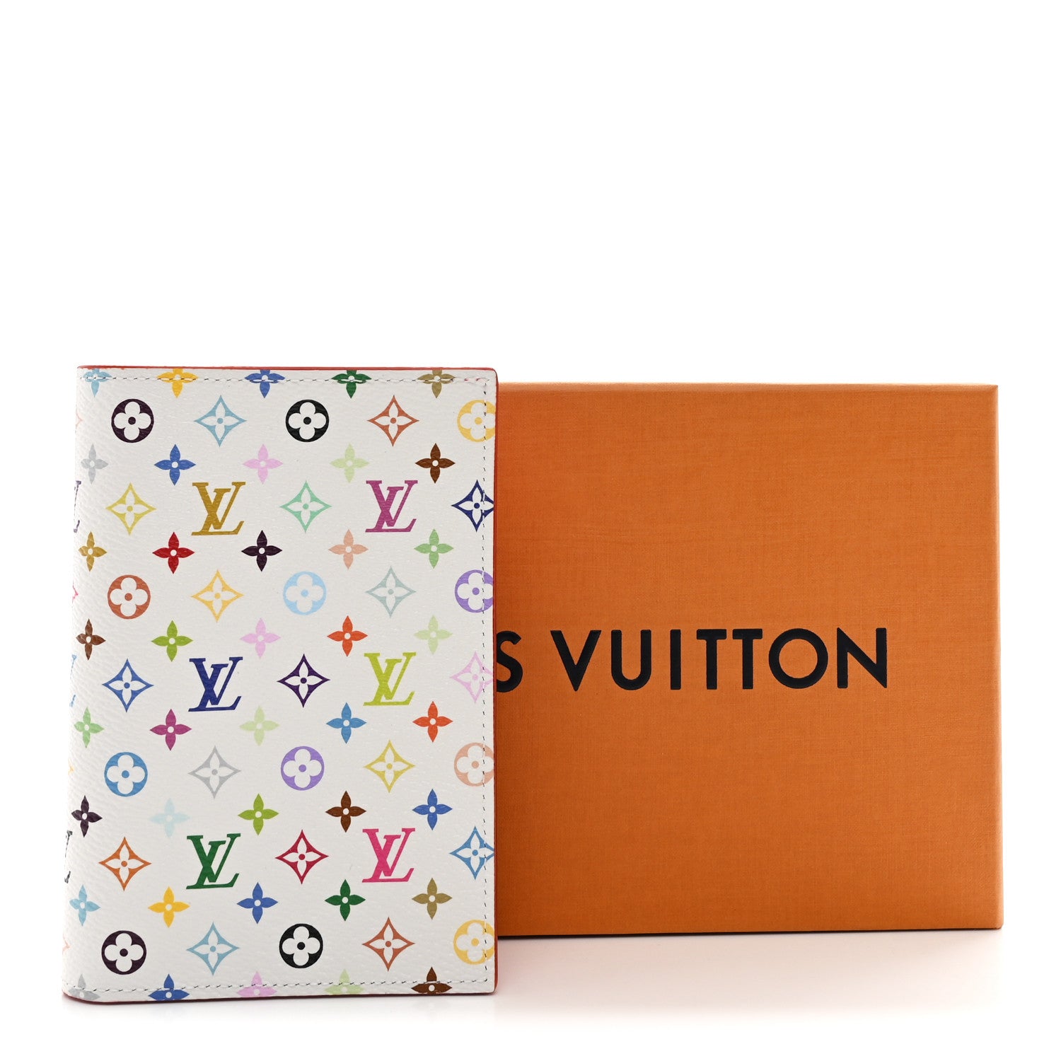Louis Vuitton x TM 村上 マルチカラーパスポートケース Louis Vuitton LV X TM Monogram Multicolor Passport Cover White