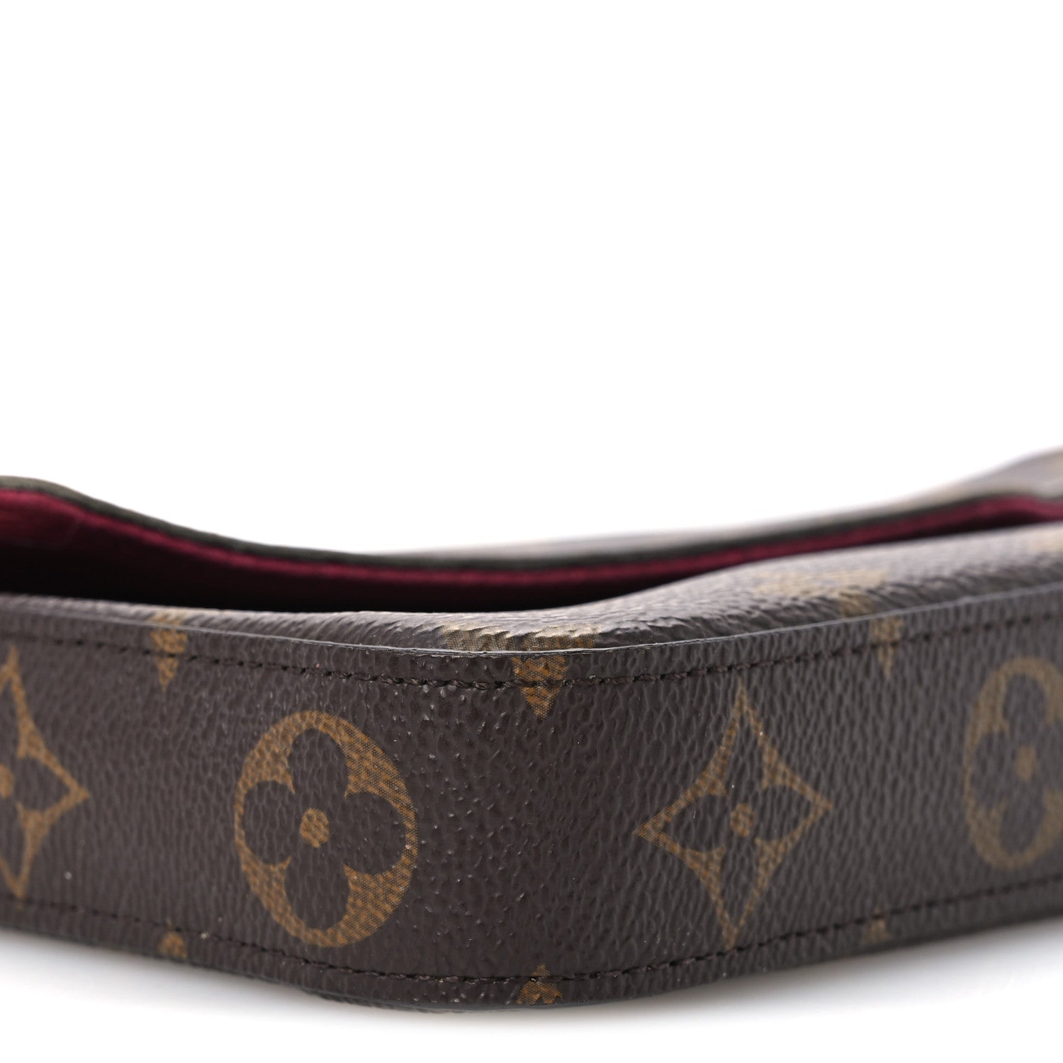 Louis Vuitton Monogram Pochette Felicie Chain Wallet Fuchsia 10 of 12