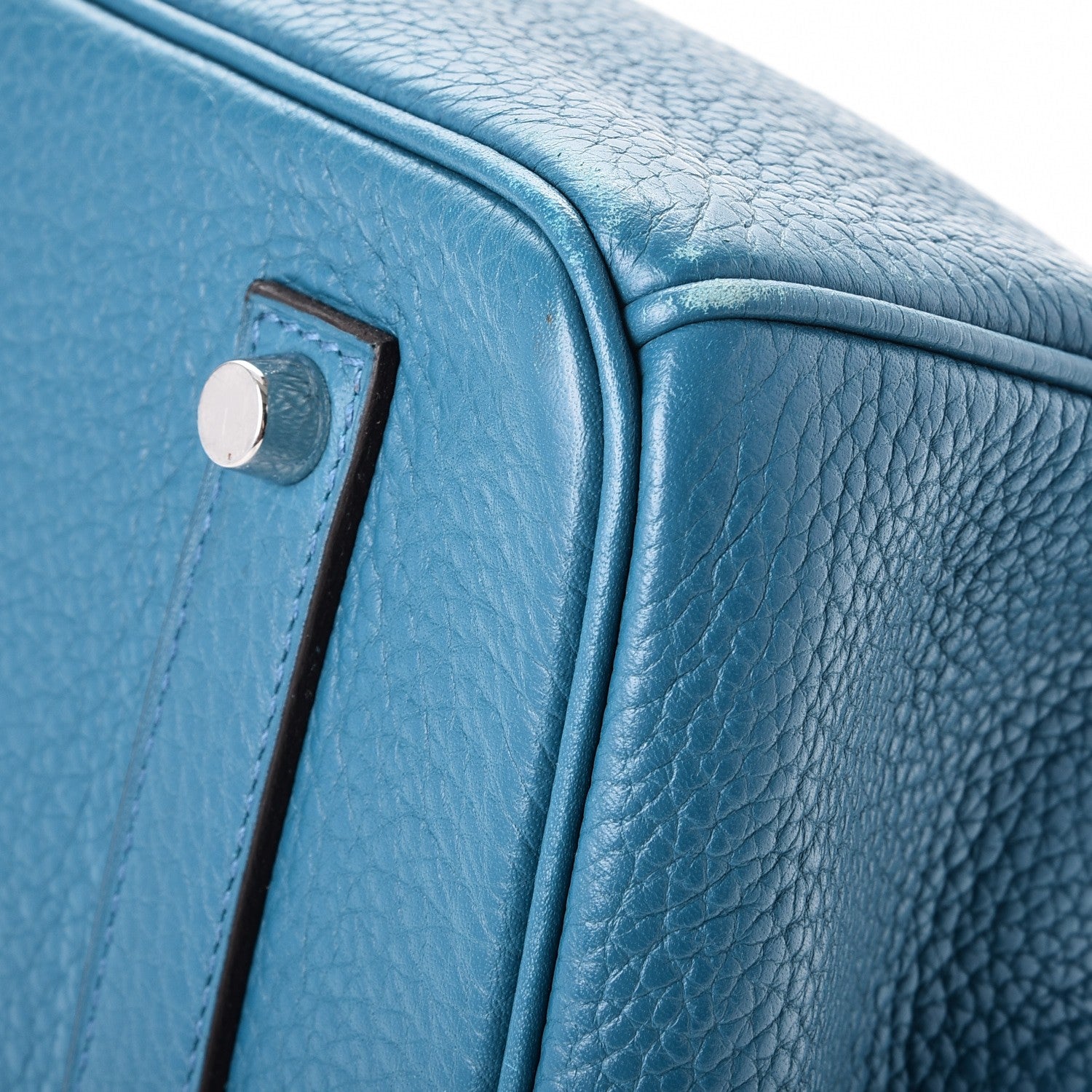 Hermes Taurillon Clemence Birkin 35 Bleu Izmir 39 of 42