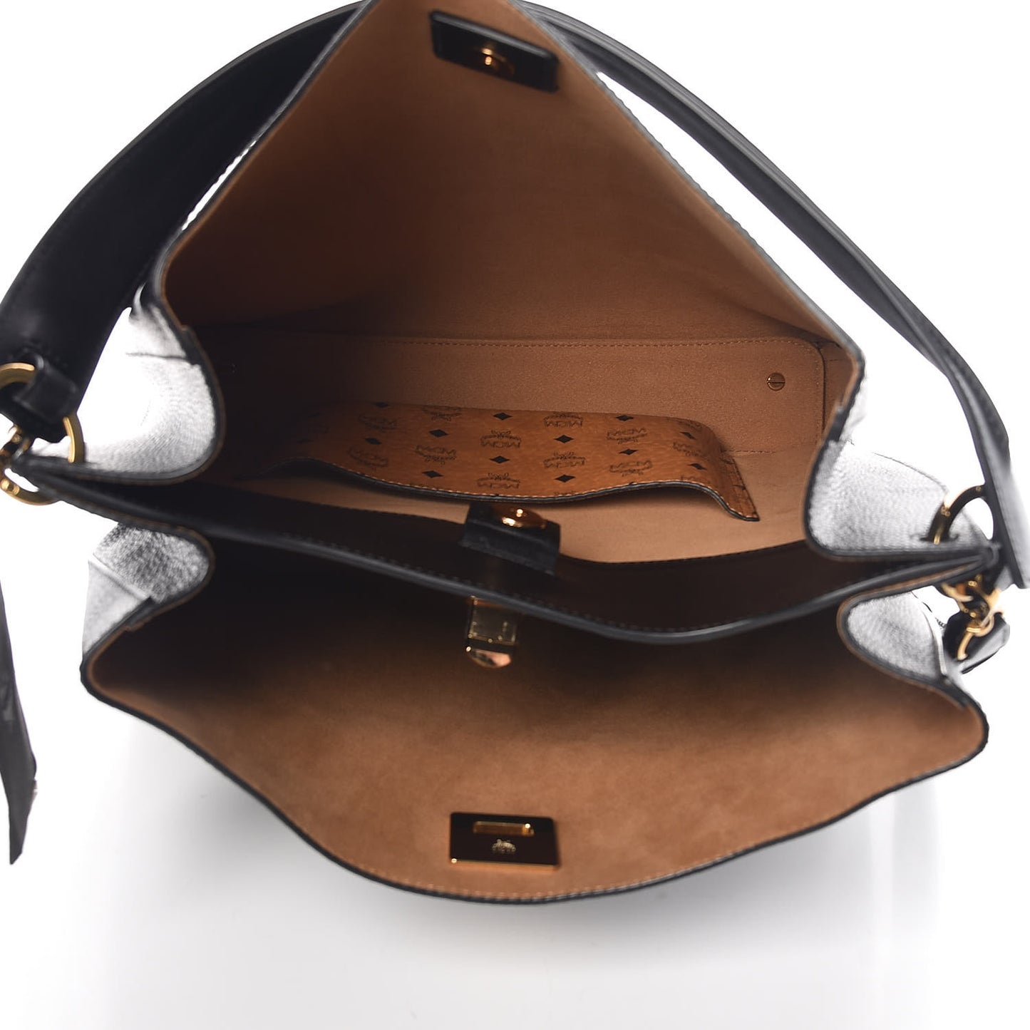 Grained Calfskin Large Milla Hobo Black