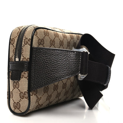 Gucci Monogram Dollar Calfskin Belt Bag Beige Ebony Testa di Moro Marrone Scuro 3 of 11