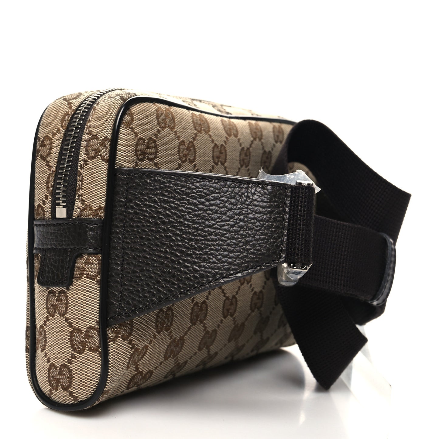 Monogram Dollar Calfskin Belt Bag Beige Ebony Testa di Moro Marrone Scuro