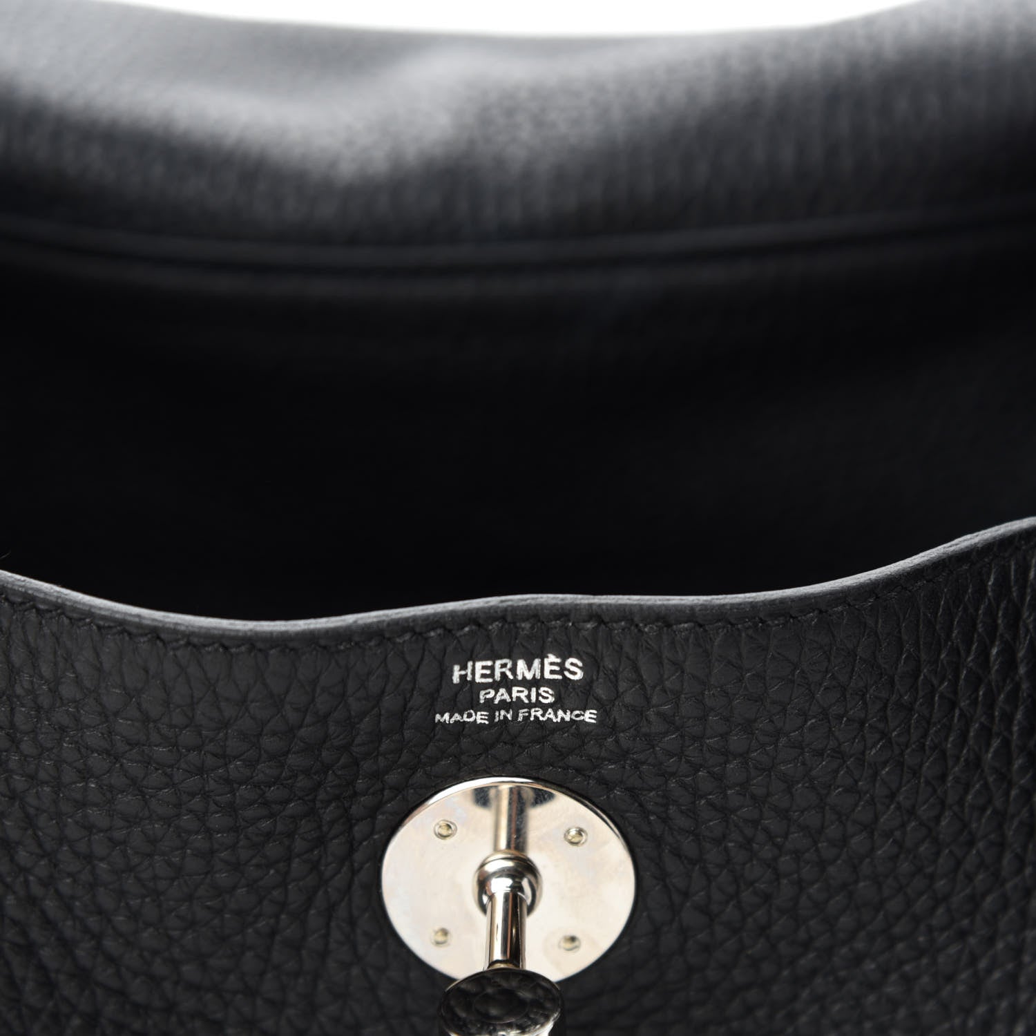 Hermes Taurillon Clemence Lindy 26 Black 8 of 11