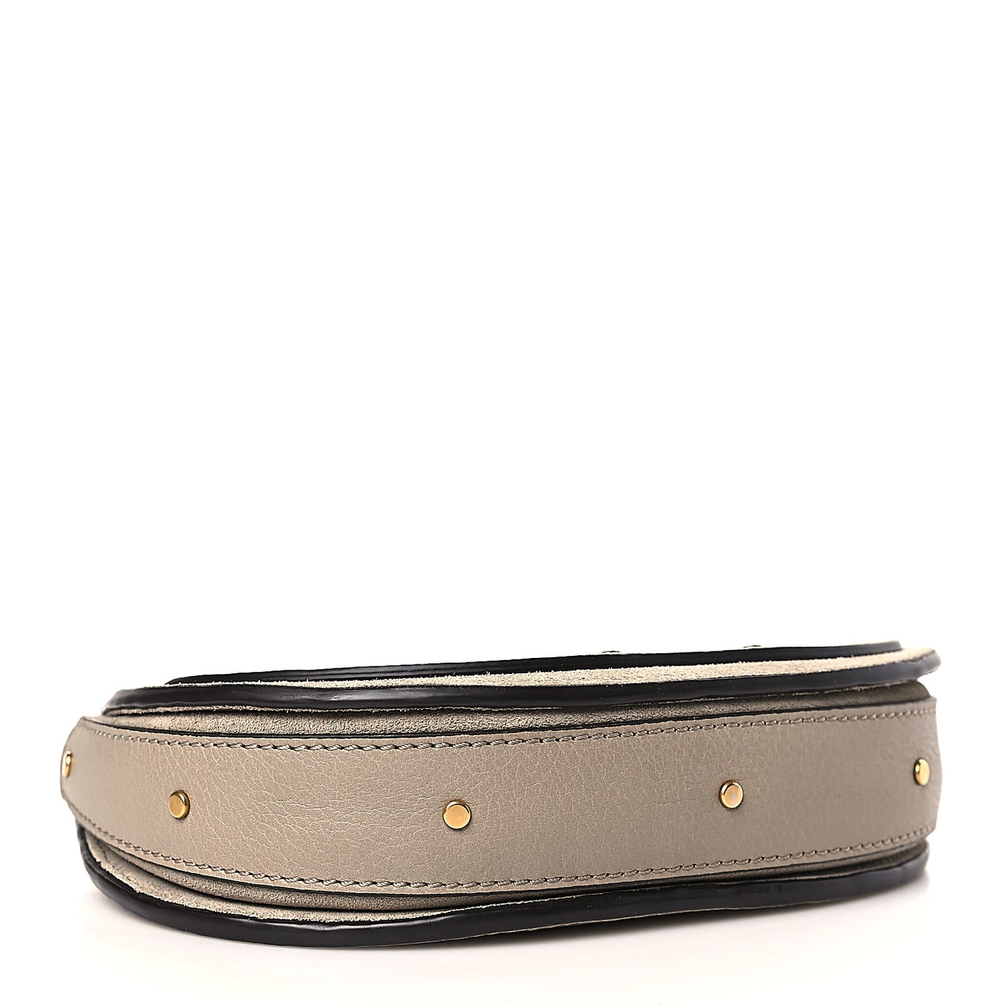 Calfskin Suede Medium Pixie Shoulder Bag Motty Grey