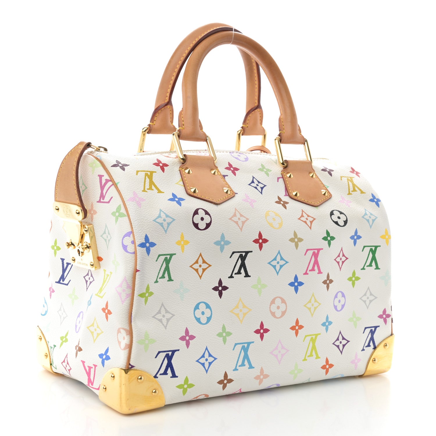 Louis Vuitton Monogram Multicolor Speedy 30 White 3 of 11