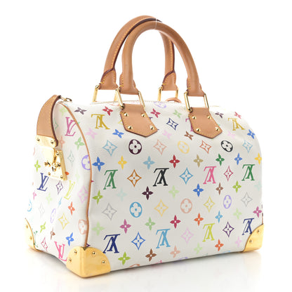 Louis Vuitton Monogram Multicolor Speedy 30 White 3 of 11