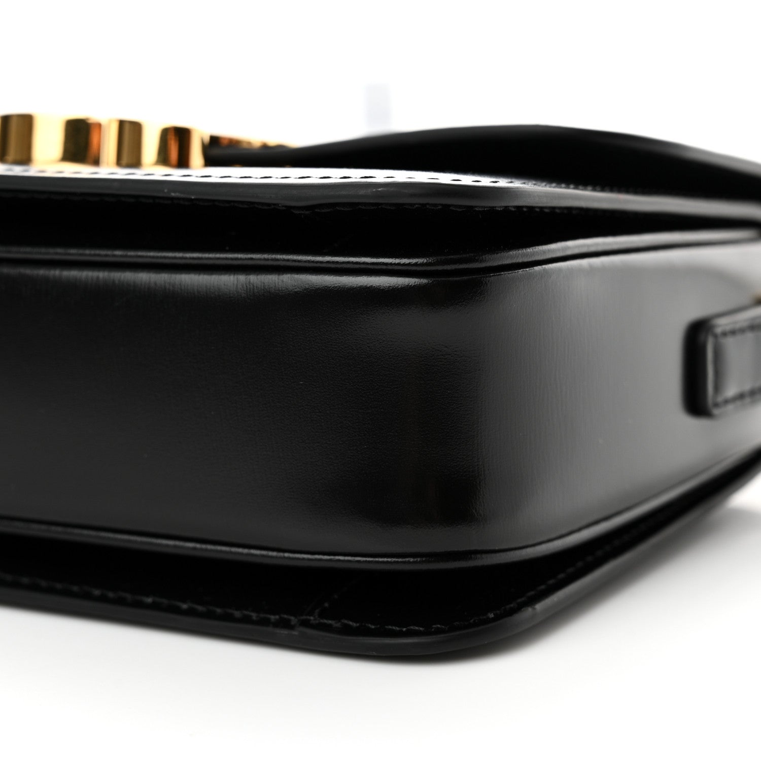 Celine Shiny Calfskin Teen Triomphe Black 10 of 10
