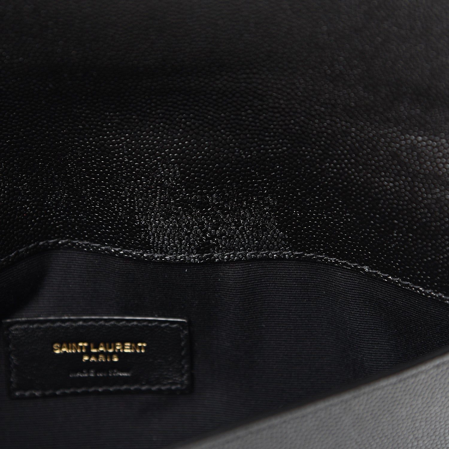Saint Laurent Grain De Poudre Uptown Pouch Black 7 of 9