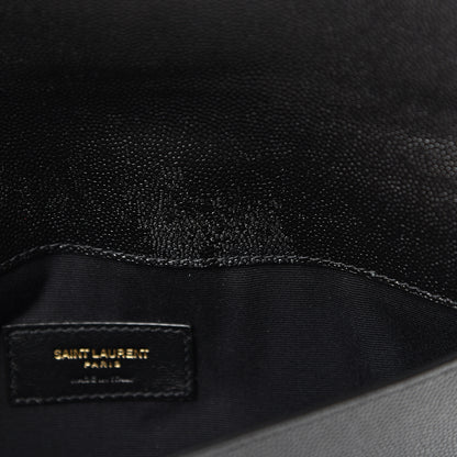 Saint Laurent Grain De Poudre Uptown Pouch Black 7 of 9