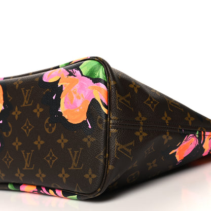 Louis Vuitton Monogram Roses Neverfull MM 9 of 10