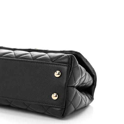 Chanel Caviar Quilted Mini Coco Handle Flap Black 10 of 10