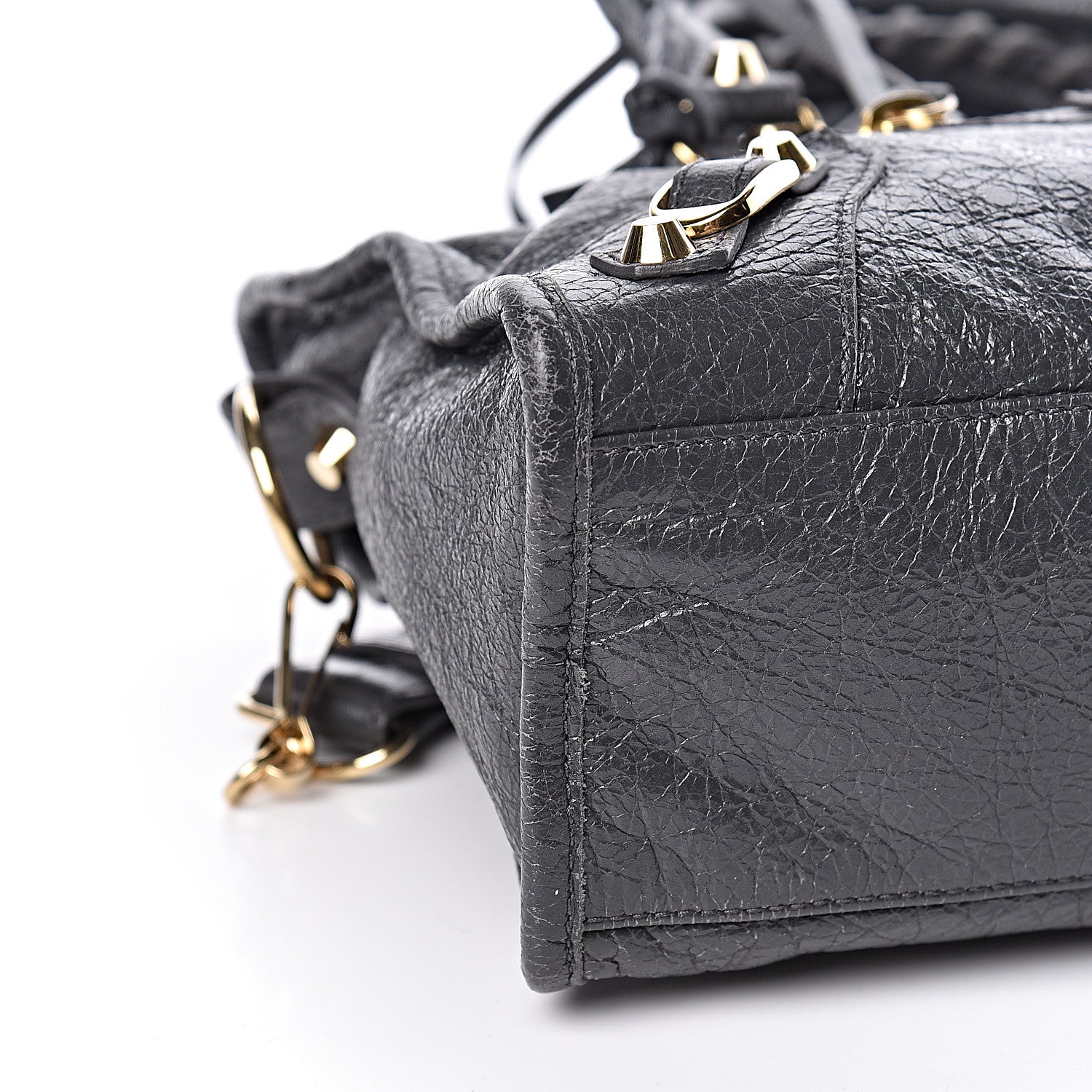 Balenciaga Agneau Classic Gold Hardware S City Gris Fossile 9 of 11
