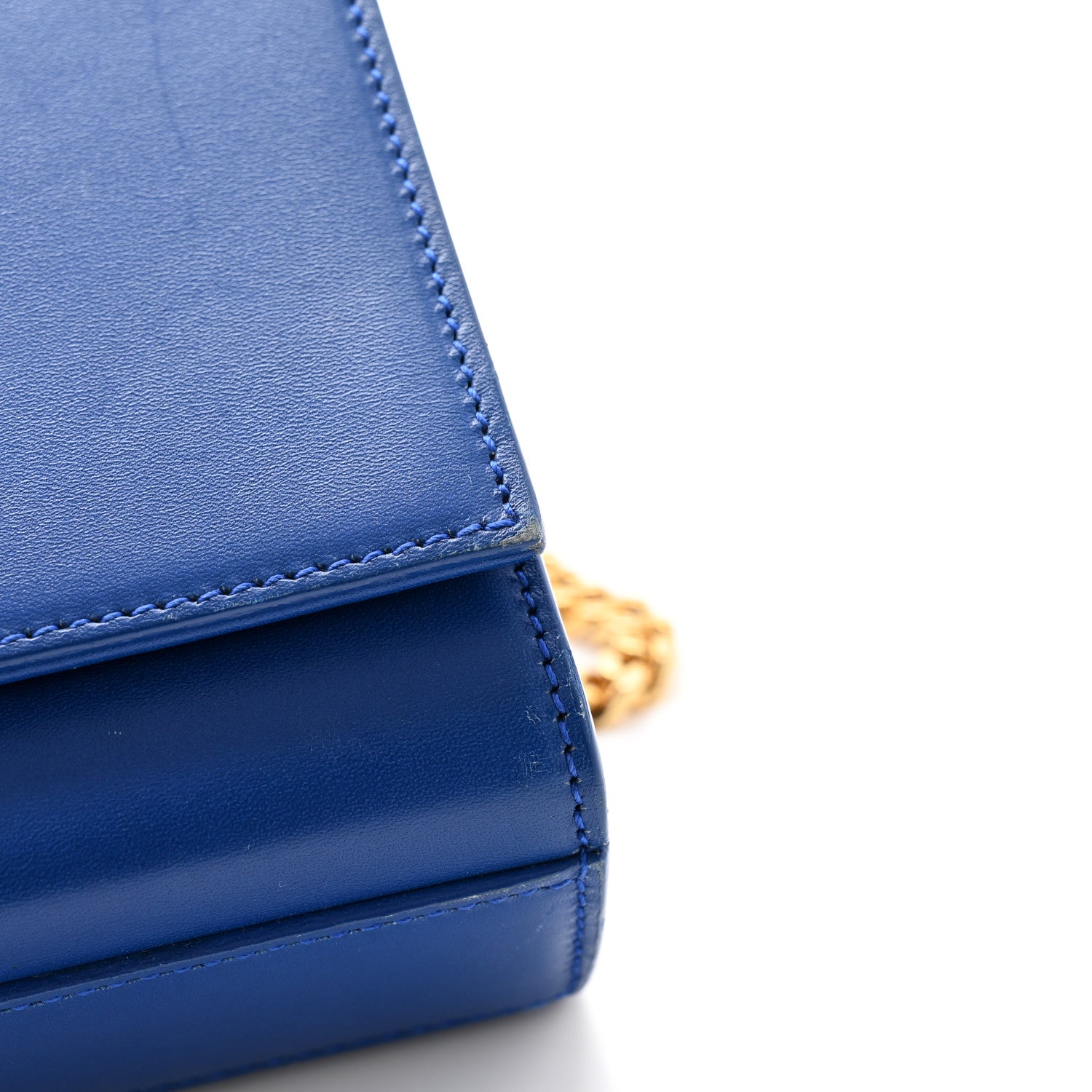 Saint Laurent Smooth Calfskin Medium Classic Monogram Kate Tassel Satchel Royal Blue 14 of 14