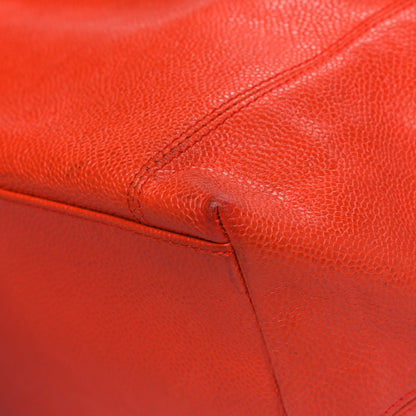 Chanel Caviar CC Tote Orange 9 of 17