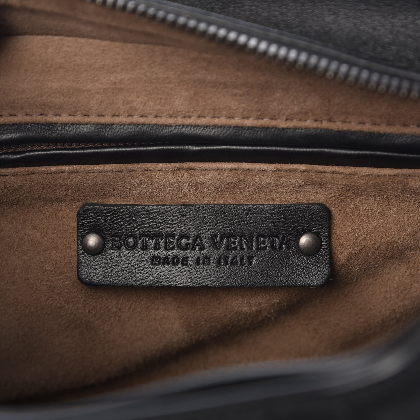 Nappa Intrecciato Chain Shoulder Bag Black