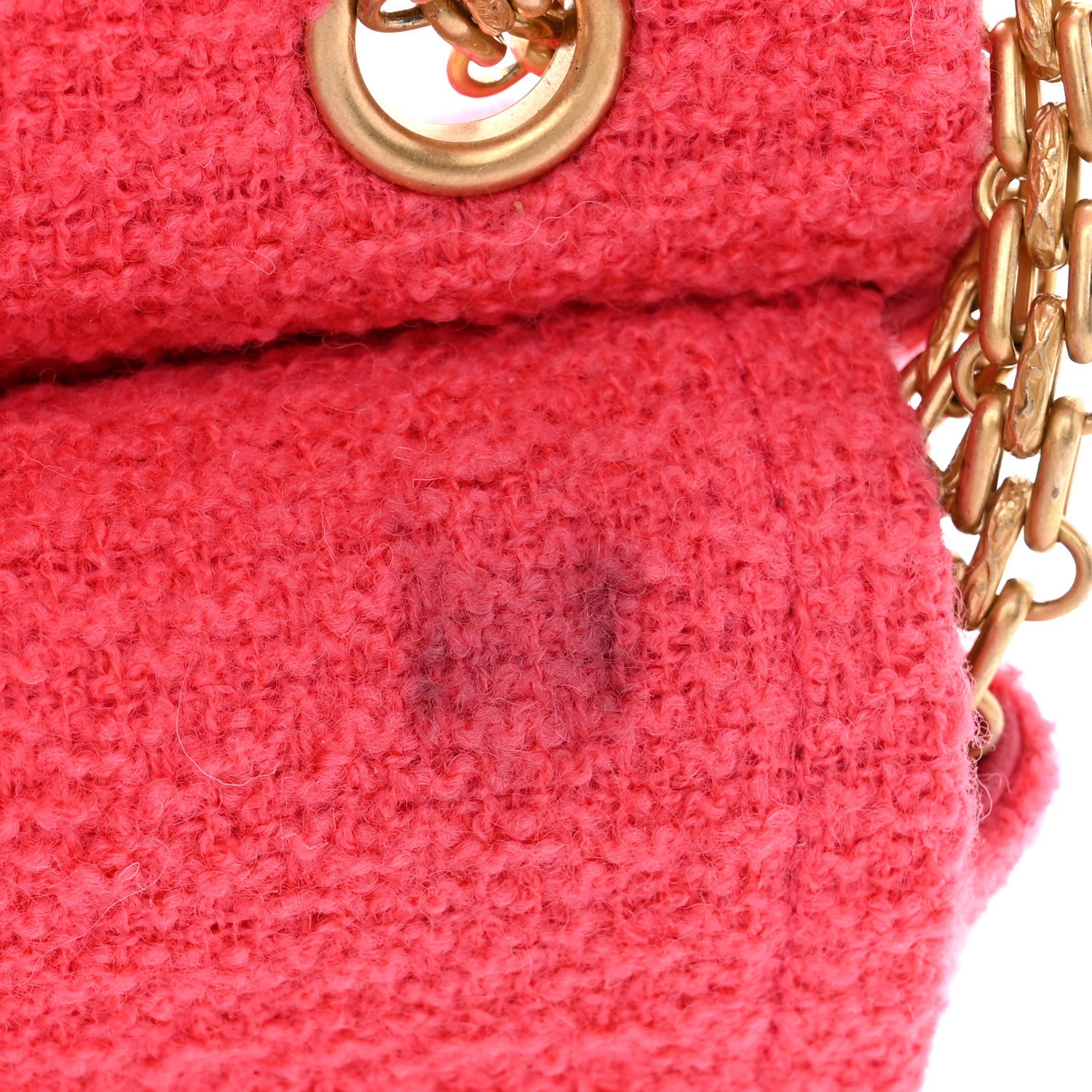 Chanel Wool Tweed Quilted 2.55 Reissue 225 Flap Pink 12 of 12