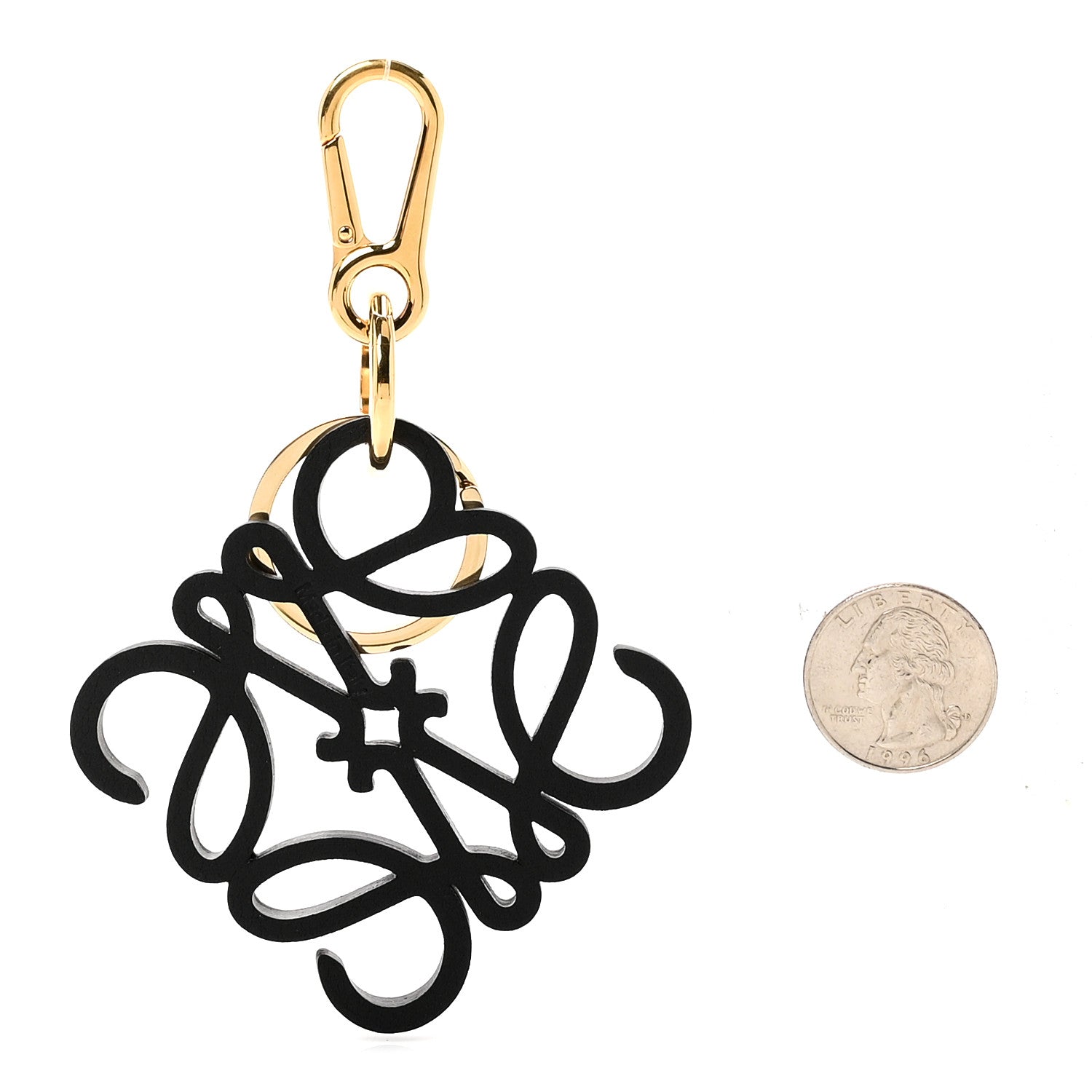 Loewe Calfskin Anagram Bag Charm Key Holder Avocado 1866909