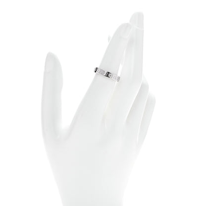 Bulgari 18K White Gold Diamond B.Zero1 Essential Band Ring 51 5.75 2 of 4