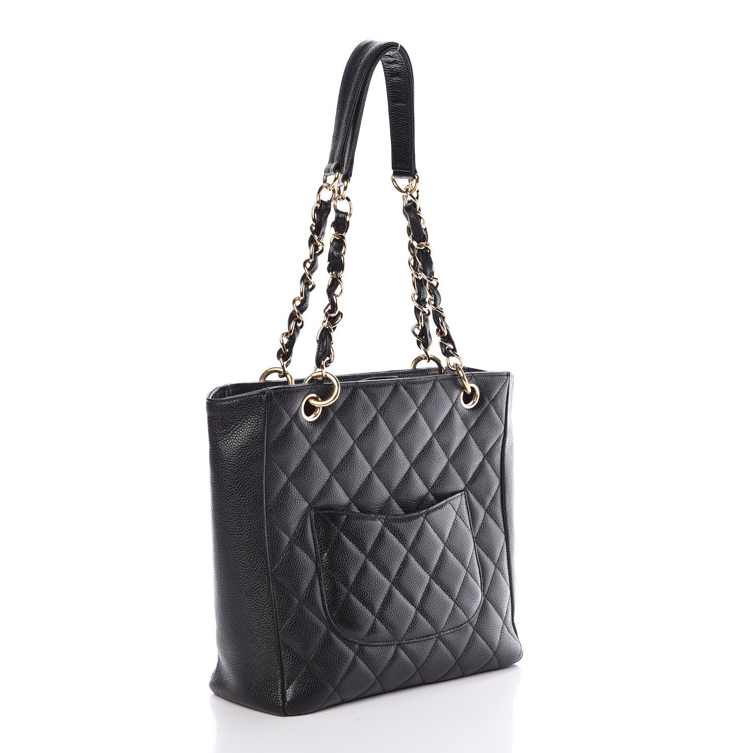 Chanel Caviar Quilted Petit Shopping Tote PST Black 3 of 9