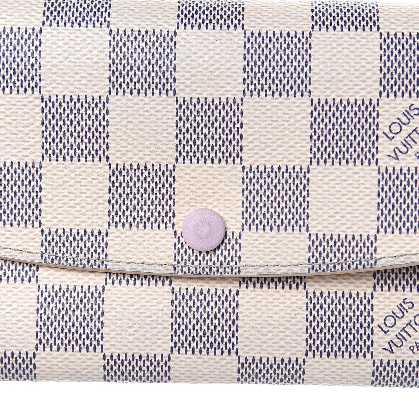 Damier Azur Emilie Wallet Rose Ballerine