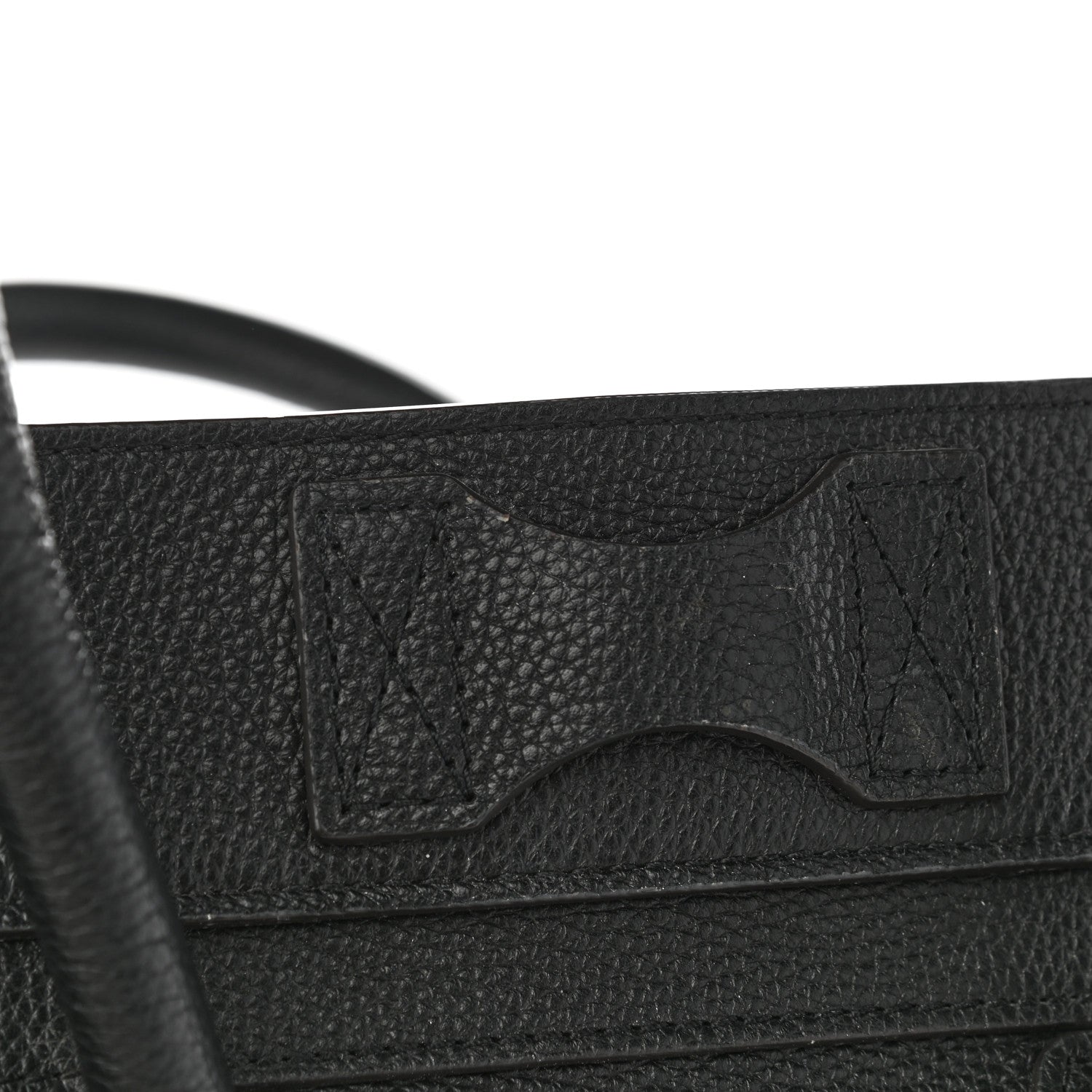 Celine Drummed Calfskin Mini Luggage Black 14 of 15