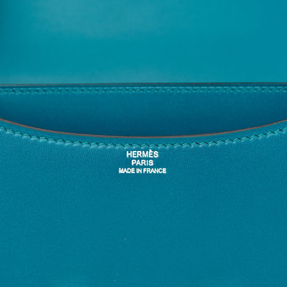 Hermes Tadelakt Constance 18 Bleu Izmir 6 of 14