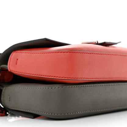 Fendi Vitello Dolce Flowerland Bi-Color Studded Micro Double Baguette Bloody Mary Carbone 10 of 12
