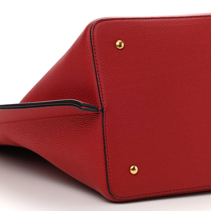 Valentino Garavani Grainy Calfskin VLogo Escape Hobo Bag Rosso Valentino 11 of 12