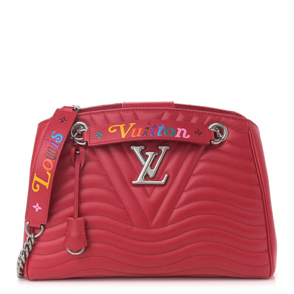 Louis Vuitton Calfskin New Wave Chain Tote Ecarlate 1 of 14