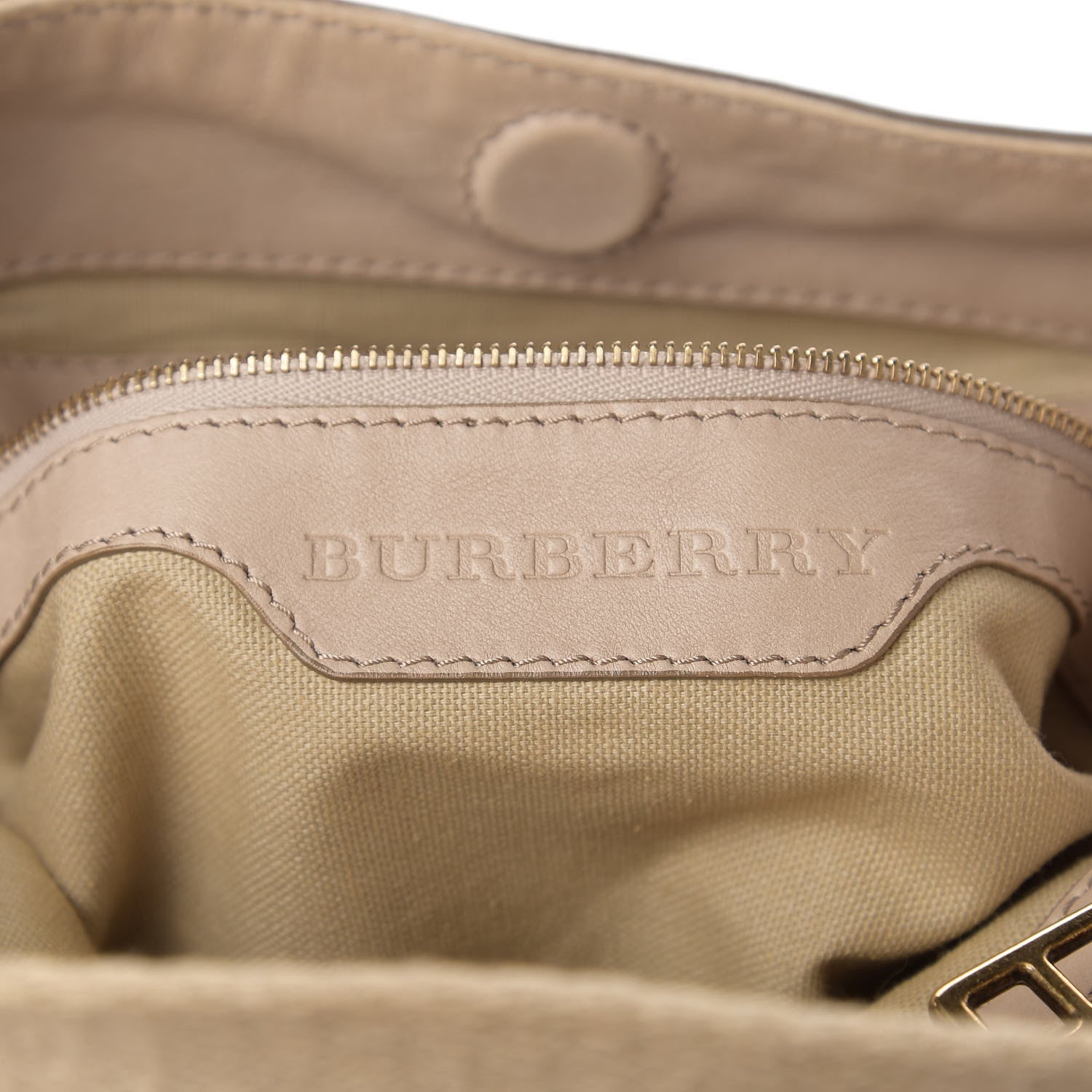 Burberry Canvas House Check Small Parsons Hobo Light Beige 10 of 11