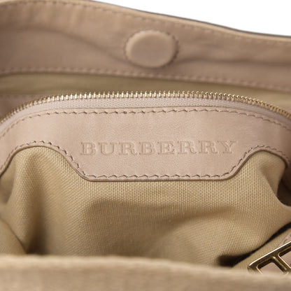 Burberry Canvas House Check Small Parsons Hobo Light Beige 10 of 11