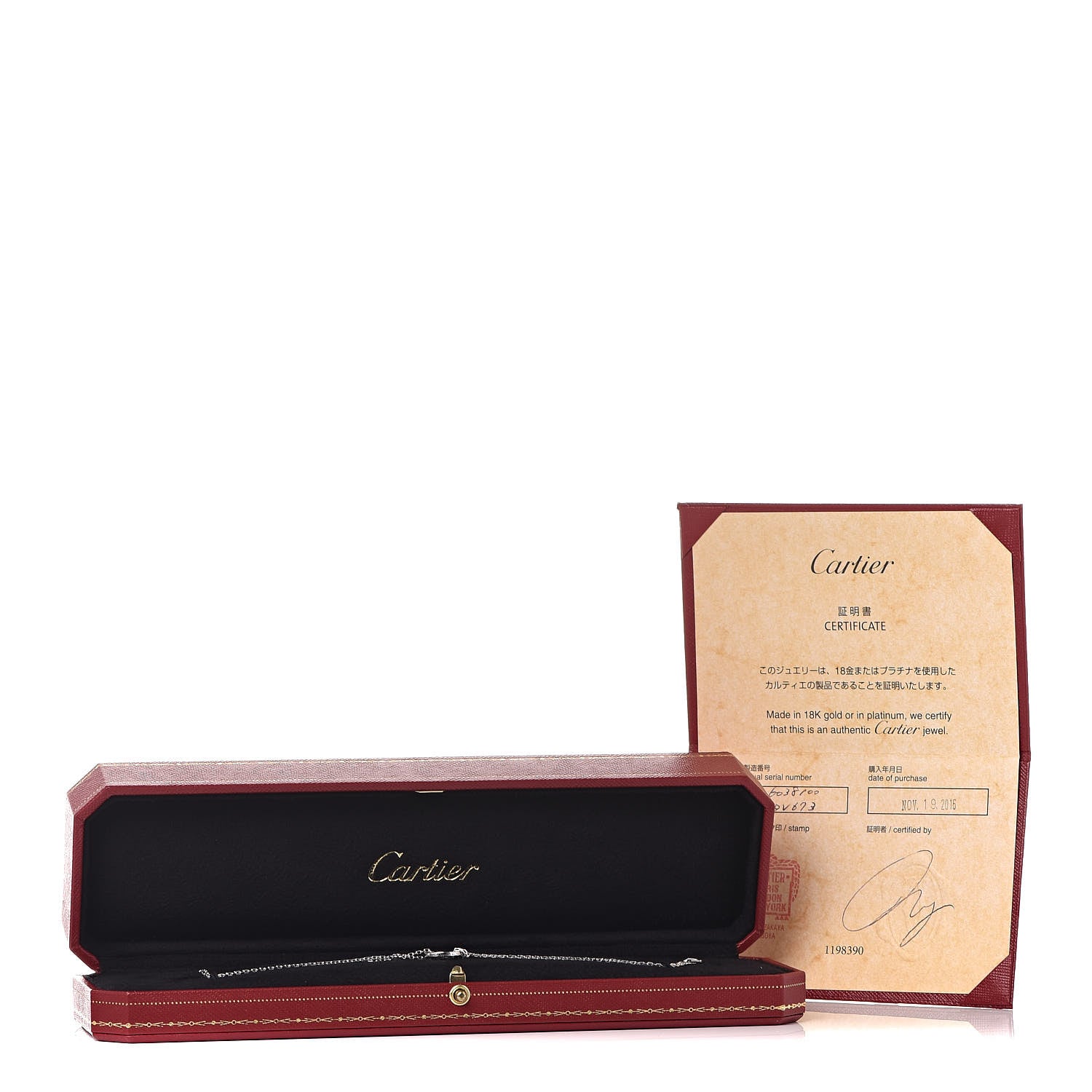 Cartier 18K White Gold Diamond LOVE Bracelet 5 of 5