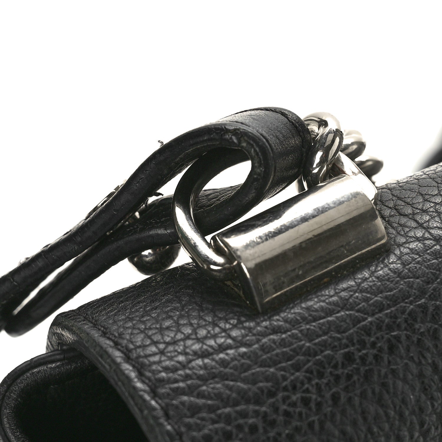 Louis Vuitton Calfskin Lockme II Chain Bag BB Black 9 of 11