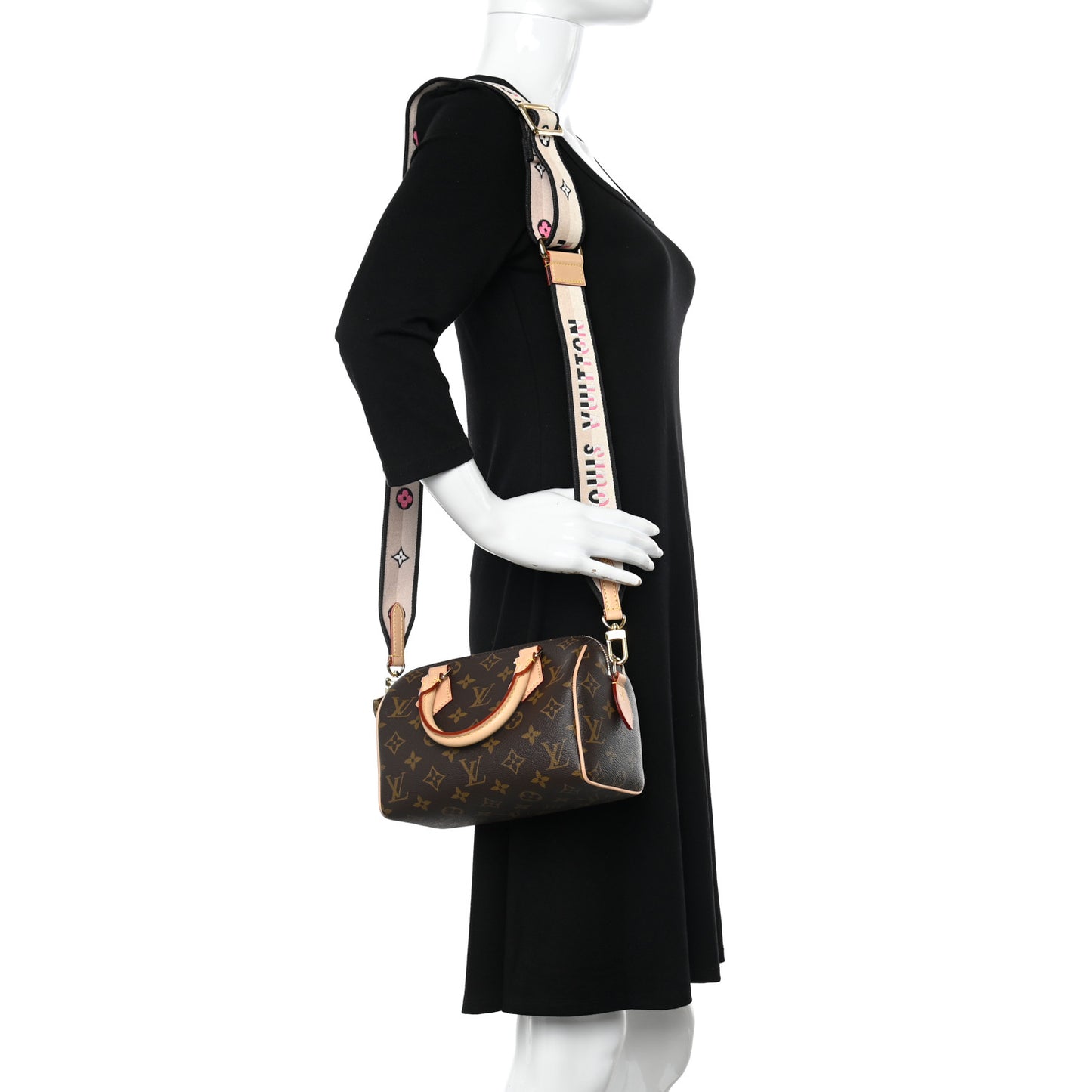 Monogram Speedy Bandouliere 20 Black