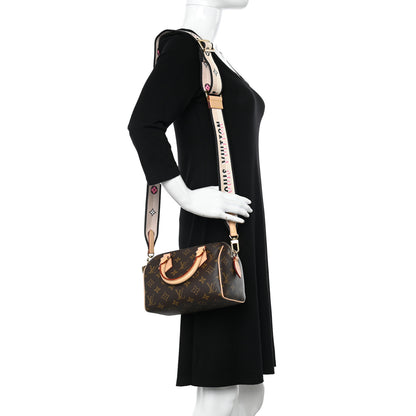 Louis Vuitton Monogram Speedy Bandouliere 20 Black 2 of 10