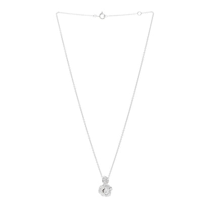 Christian Dior 18K White Gold Diamond Small Rose Dior Bagatelle Necklace 3 of 5