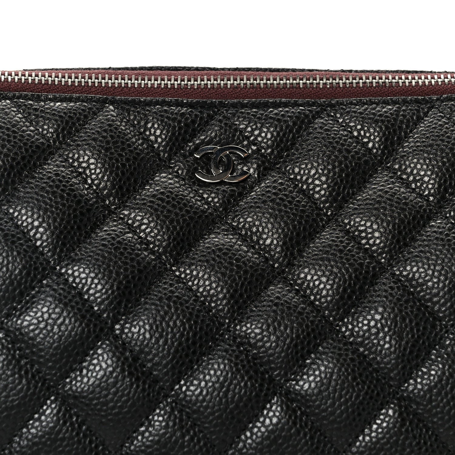 Chanel Caviar Quilted Cosmetic Case Black 8 of 10