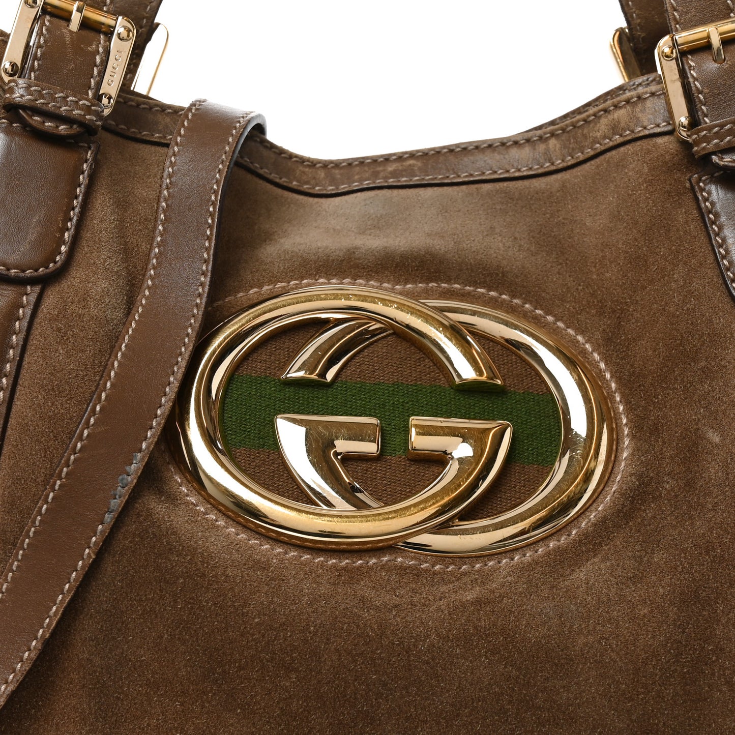 Suede Medium Britt Tote Brown