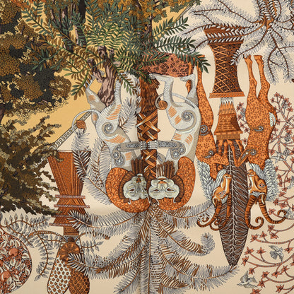 Hermes Silk Les Legendes de l'Arbre Scarf 90 4 of 9