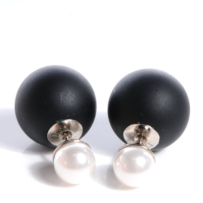Christian Dior Mise En Dior Tribal Earrings Matte Black 3 of 5