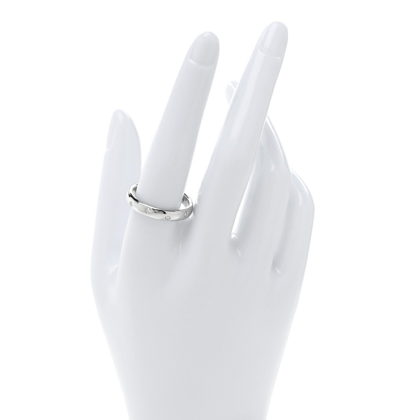 Platinum Diamond 4mm Etoile Band Ring 61 9.5