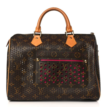 Louis Vuitton Monogram Perforated Speedy 30 Fuchsia 1 of 9