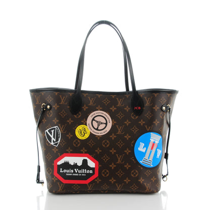Louis Vuitton Monogram World Tour Neverfull MM 3 of 11