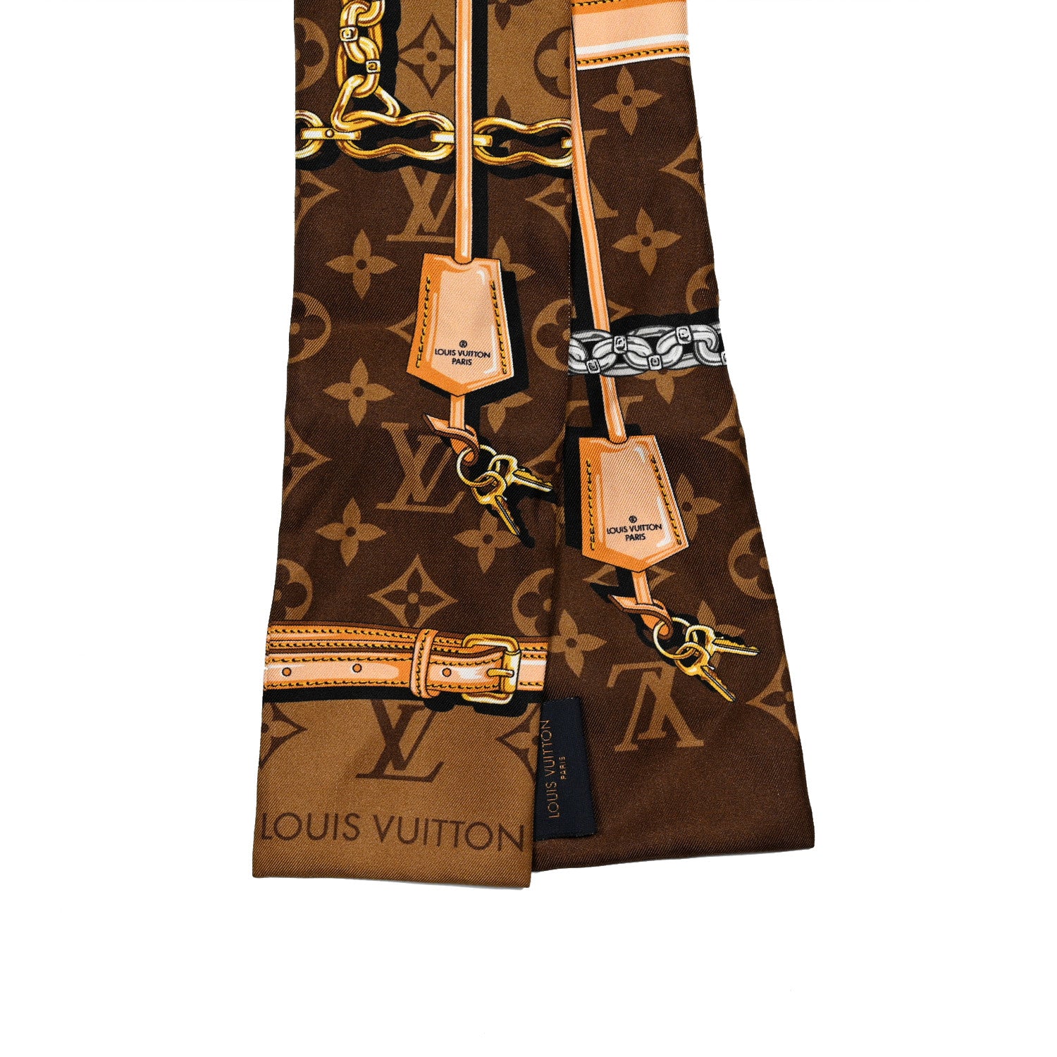 Louis Vuitton Silk Monogram Confidential Bandeau Brown 2 of 3