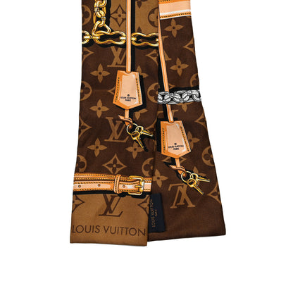 Louis Vuitton Silk Monogram Confidential Bandeau Brown 2 of 3