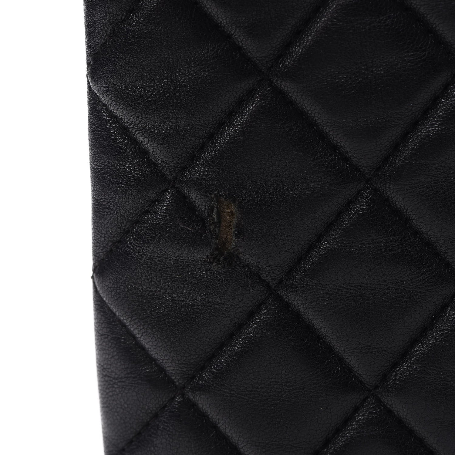 Chanel Lambskin Quilted Large Pouch Black 9 of 9