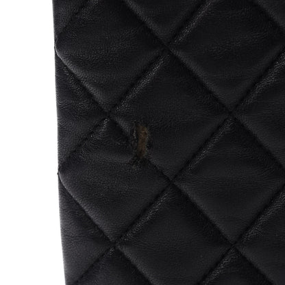Chanel Lambskin Quilted Large Pouch Black 9 of 9